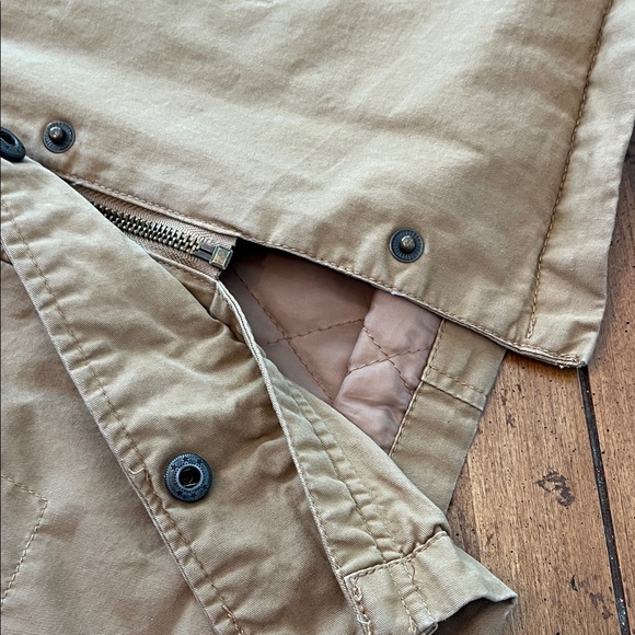 Forever 21 Tan Utility Jacket with Faux Fur Hood - Picture 9 of 16